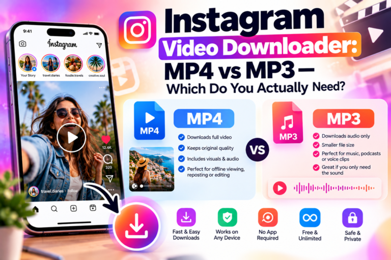 Instagram Video Downloader: MP4 or MP3